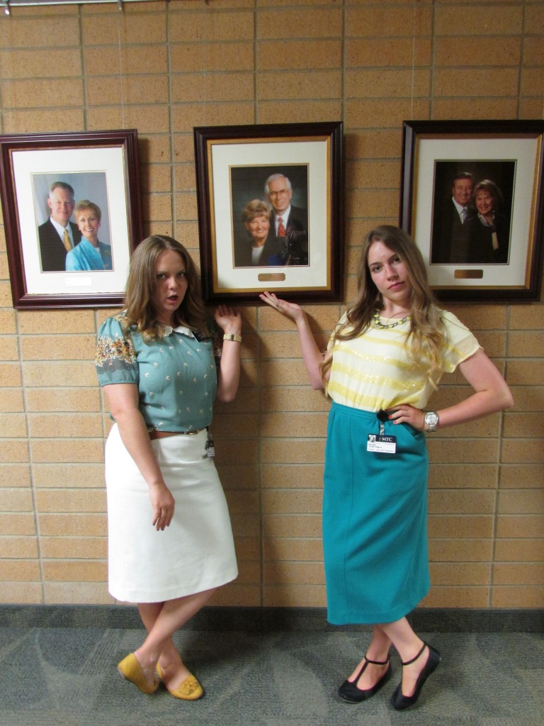 our roommate, sister motto's grandparents were president of the MTC so we had to take a photo